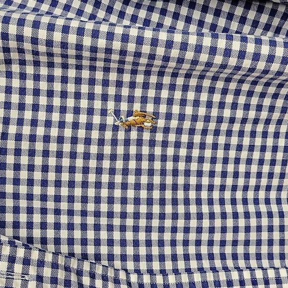 Ralph Lauren blue gingham button down XXL 100% cotton - Picture 2 of 5